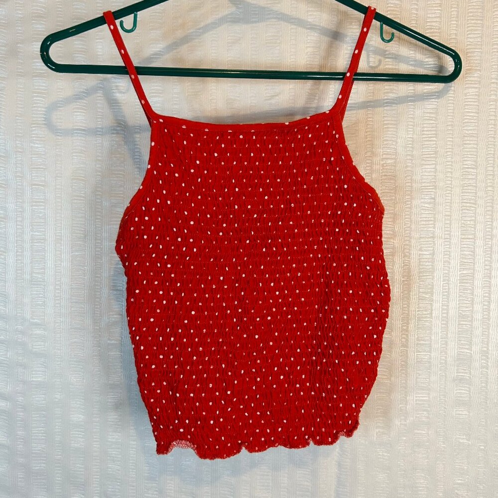 New Look Cropped Ruched Tank Top Womens US 4